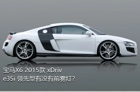 宝马X6 2015款 xDrive35i 领先型有没有前雾灯？
