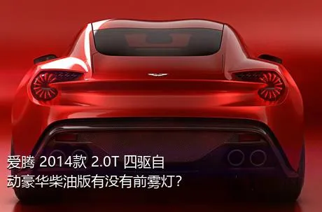 爱腾 2014款 2.0T 四驱自动豪华柴油版有没有前雾灯？