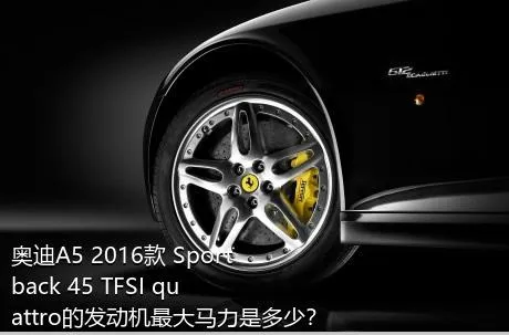 奥迪A5 2016款 Sportback 45 TFSI quattro的发动机最大马力是多少？