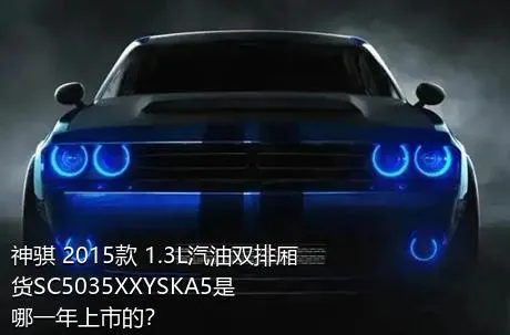 神骐 2015款 1.3L汽油双排厢货SC5035XXYSKA5是哪一年上市的？