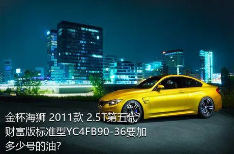 金杯海狮 2011款 2.5T第五代财富版标准型YC4FB90-36要加多少号的油？