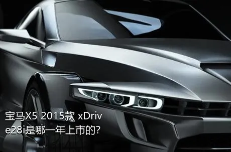 宝马X5 2015款 xDrive28i是哪一年上市的？