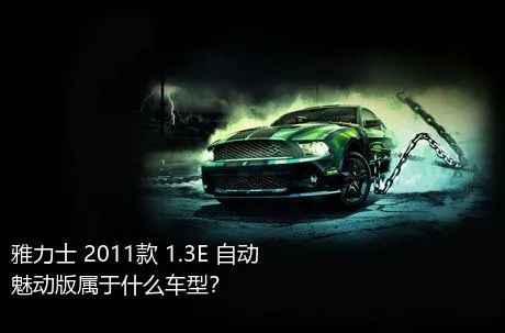 雅力士 2011款 1.3E 自动魅动版属于什么车型？