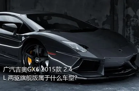 广汽吉奥GX6 2015款 2.4L 两驱旗舰版属于什么车型？