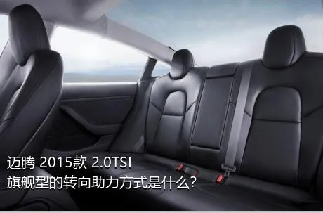 迈腾 2015款 2.0TSI 旗舰型的转向助力方式是什么？