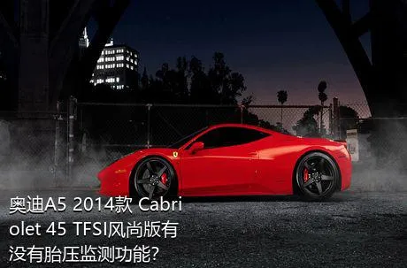 奥迪A5 2014款 Cabriolet 45 TFSI风尚版有没有胎压监测功能？