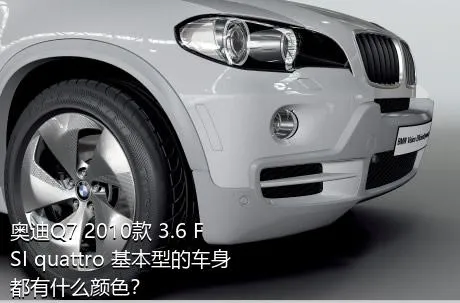 奥迪Q7 2010款 3.6 FSI quattro 基本型的车身都有什么颜色？