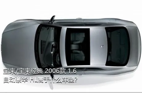 宝来/宝来经典 2006款 1.6 自动豪华 HL属于什么车型？
