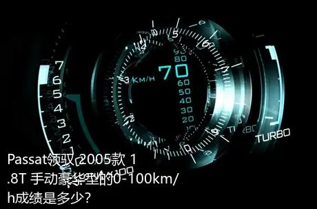 Passat领驭 2005款 1.8T 手动豪华型的0-100km/h成绩是多少？