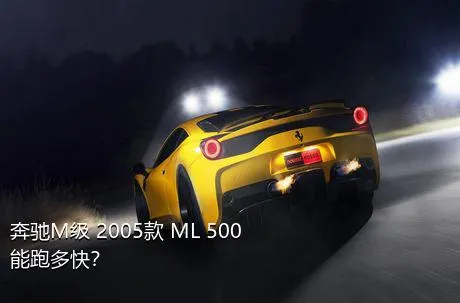 奔驰M级 2005款 ML 500能跑多快？