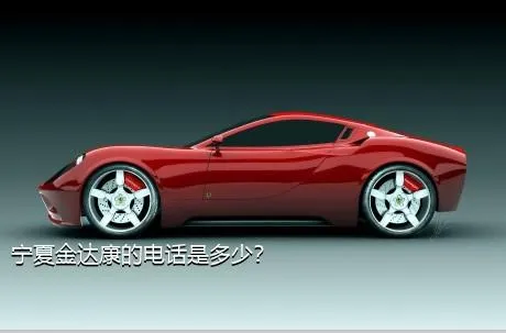 宁夏金达康的电话是多少？