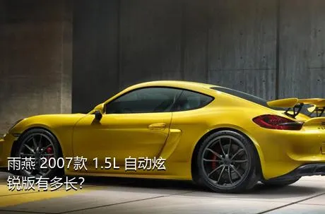 雨燕 2007款 1.5L 自动炫锐版有多长？