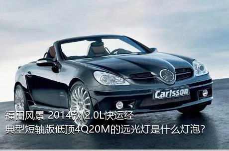 福田风景 2014款 2.0L快运经典型短轴版低顶4Q20M的远光灯是什么灯泡？