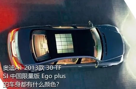 奥迪A1 2013款 30 TFSI 中国限量版 Ego plus的车身都有什么颜色？