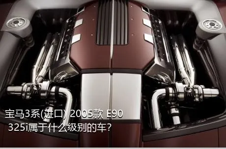 宝马3系(进口) 2005款 E90 325i属于什么级别的车？