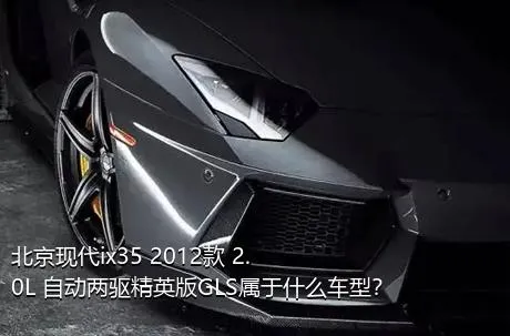 北京现代ix35 2012款 2.0L 自动两驱精英版GLS属于什么车型？