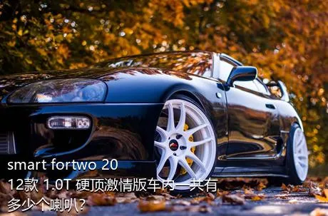 smart fortwo 2012款 1.0T 硬顶激情版车内一共有多少个喇叭？