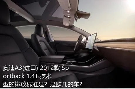 奥迪A3(进口) 2012款 Sportback 1.4T 技术型的排放标准是？是欧几的车？