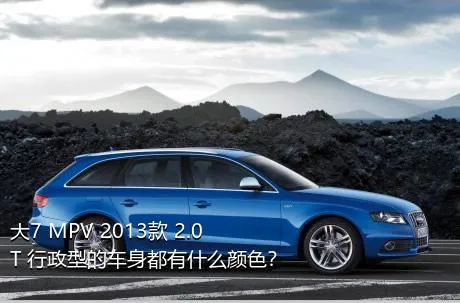 大7 MPV 2013款 2.0T 行政型的车身都有什么颜色？