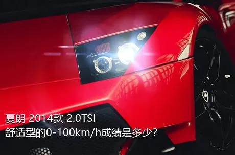 夏朗 2014款 2.0TSI 舒适型的0-100km/h成绩是多少？