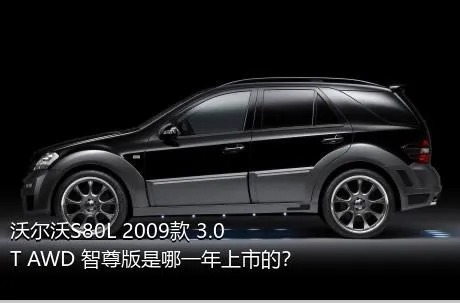 沃尔沃S80L 2009款 3.0T AWD 智尊版是哪一年上市的？