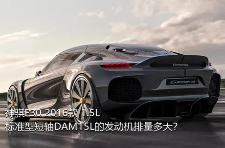 神骐F30 2016款 1.5L标准型短轴DAM15L的发动机排量多大？