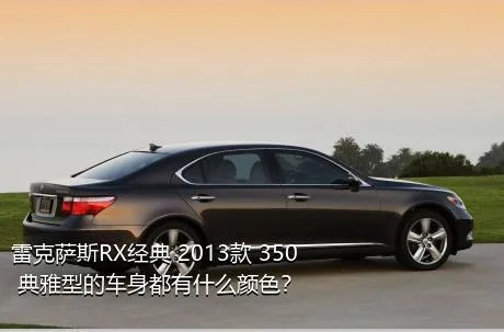 雷克萨斯RX经典 2013款 350 典雅型的车身都有什么颜色？