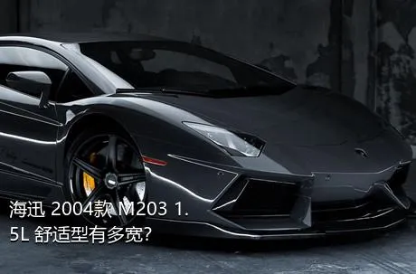 海迅 2004款 M203 1.5L 舒适型有多宽？