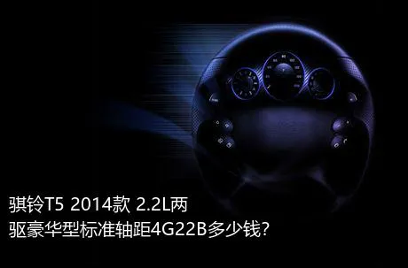 骐铃T5 2014款 2.2L两驱豪华型标准轴距4G22B多少钱？