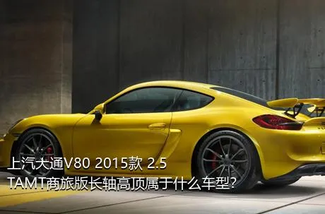 上汽大通V80 2015款 2.5TAMT商旅版长轴高顶属于什么车型？