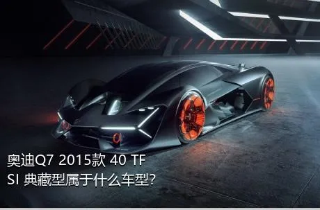 奥迪Q7 2015款 40 TFSI 典藏型属于什么车型？
