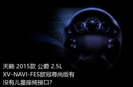 天籁 2015款 公爵 2.5L XV-NAVI-FES欧冠尊尚版有没有儿童座椅接口？