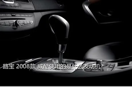 路宝 2008款 威酷使用的是什么发动机？