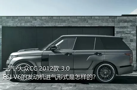 一汽-大众CC 2012款 3.0FSI V6的发动机进气形式是怎样的？