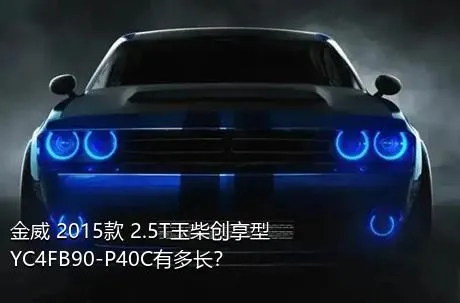 金威 2015款 2.5T玉柴创享型YC4FB90-P40C有多长？
