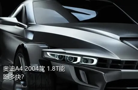 奥迪A4 2004款 1.8T能跑多快？