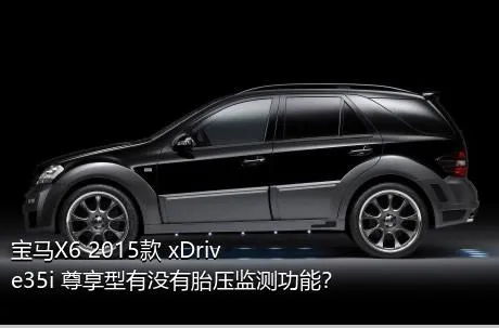 宝马X6 2015款 xDrive35i 尊享型有没有胎压监测功能？