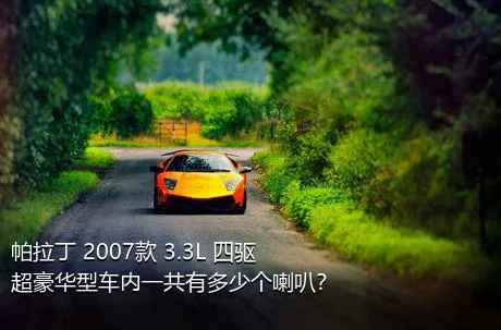 帕拉丁 2007款 3.3L 四驱超豪华型车内一共有多少个喇叭？