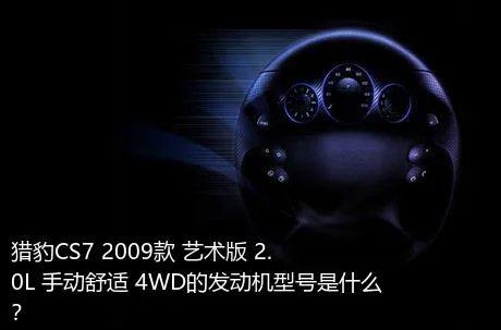 猎豹CS7 2009款 艺术版 2.0L 手动舒适 4WD的发动机型号是什么？