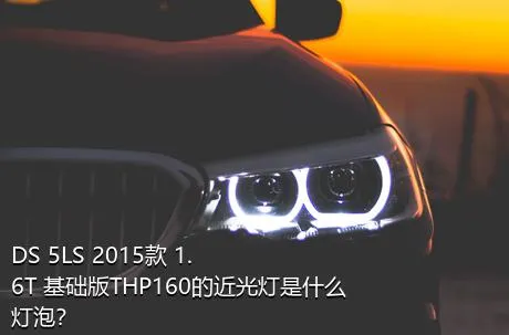 DS 5LS 2015款 1.6T 基础版THP160的近光灯是什么灯泡？