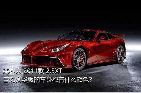 森林人 2011款 2.5XT 自动豪华版的车身都有什么颜色？