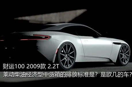 财运100 2009款 2.2T莱动柴油经济型中货箱的排放标准是？是欧几的车？