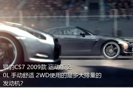 猎豹CS7 2009款 运动版 2.0L 手动舒适 2WD使用的是多大排量的发动机？