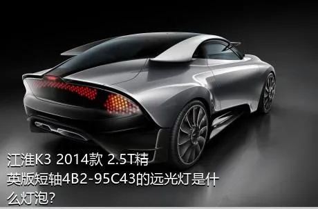 江淮K3 2014款 2.5T精英版短轴4B2-95C43的远光灯是什么灯泡？
