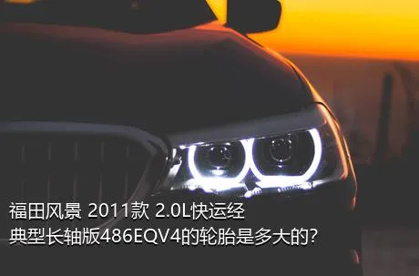 福田风景 2011款 2.0L快运经典型长轴版486EQV4的轮胎是多大的？