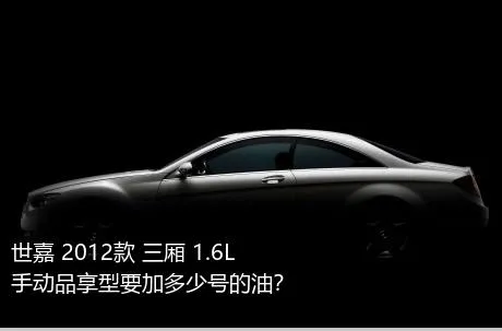 世嘉 2012款 三厢 1.6L 手动品享型要加多少号的油？