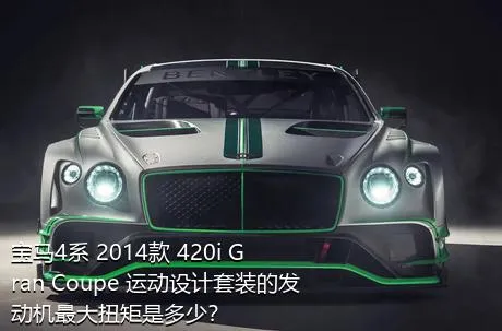 宝马4系 2014款 420i Gran Coupe 运动设计套装的发动机最大扭矩是多少？
