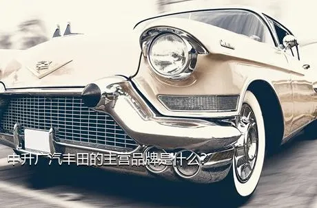 中升广汽丰田的主营品牌是什么？