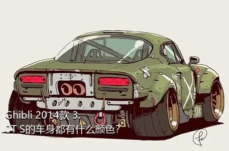 Ghibli 2014款 3.0T S的车身都有什么颜色？
