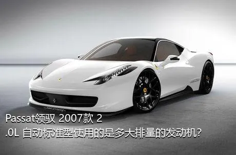 Passat领驭 2007款 2.0L 自动标准型使用的是多大排量的发动机？